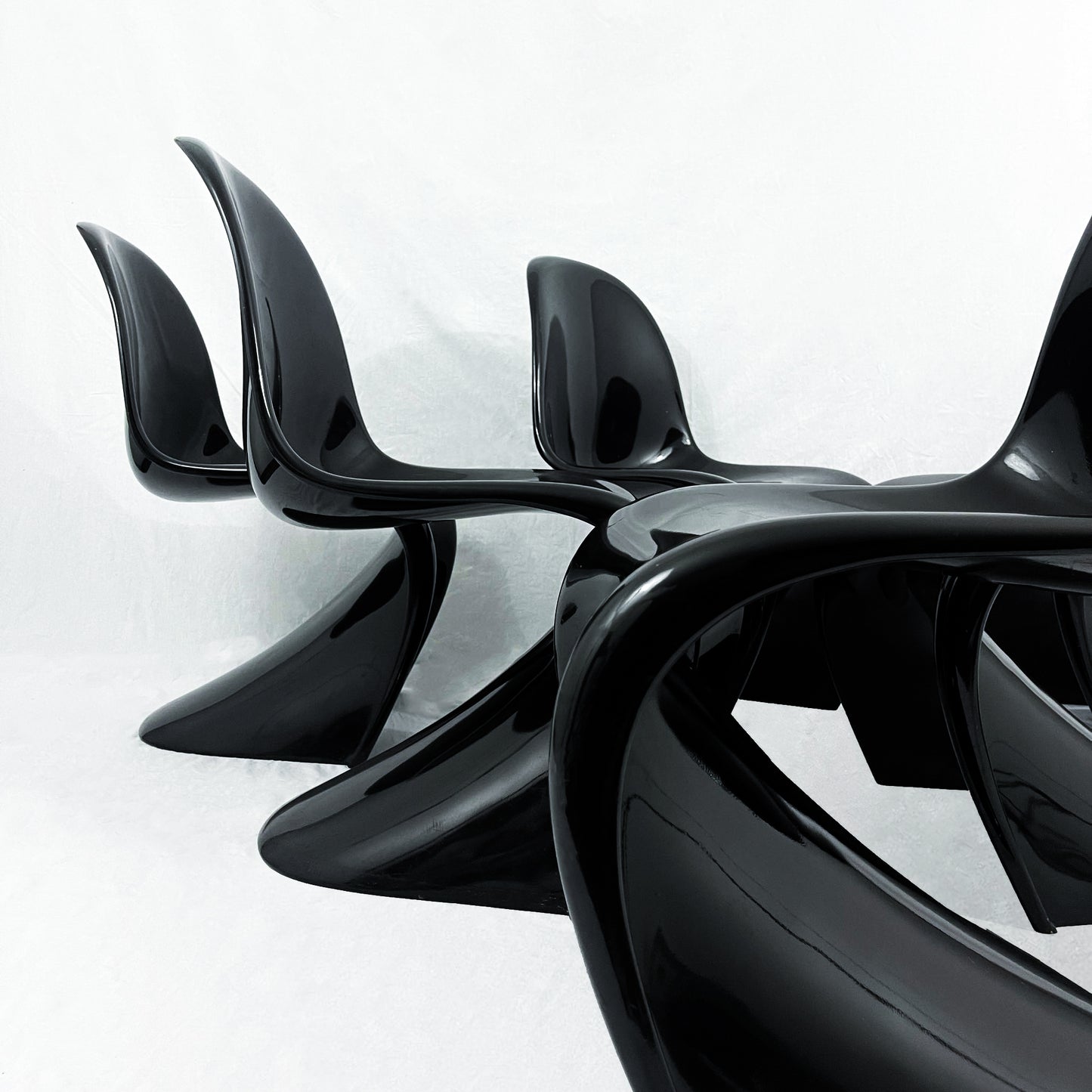 1st edition Verner Panton chairs set, Herman Miller