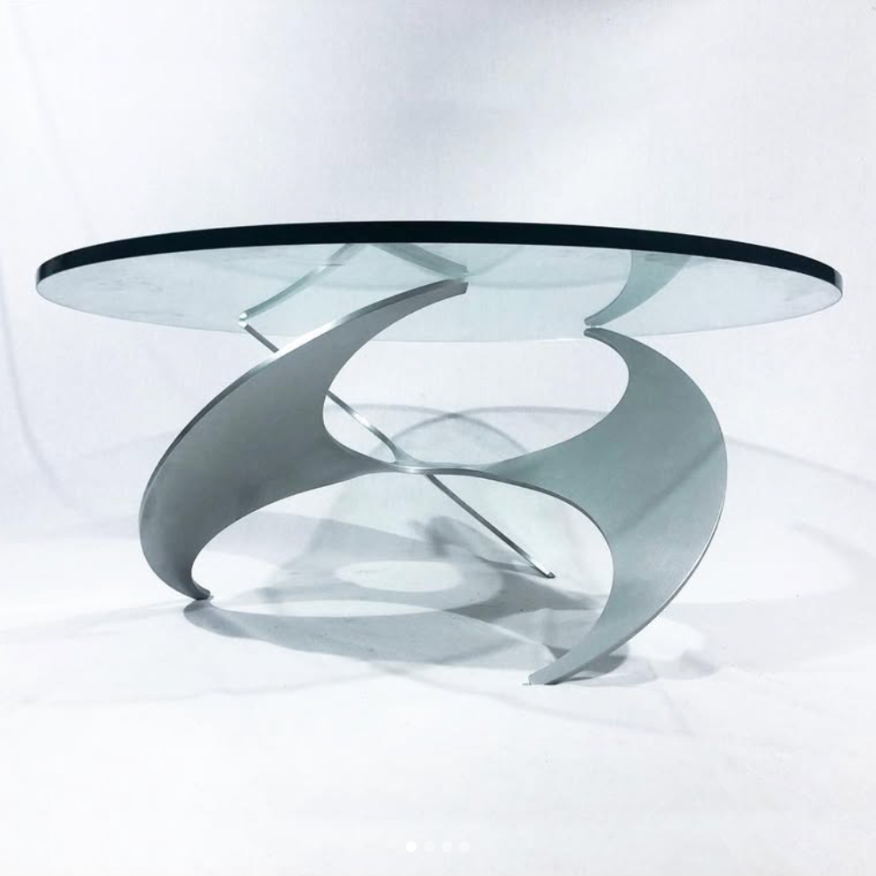 Knut Hesterberg for Ronald Schmitt 'Propeller' table, 1974