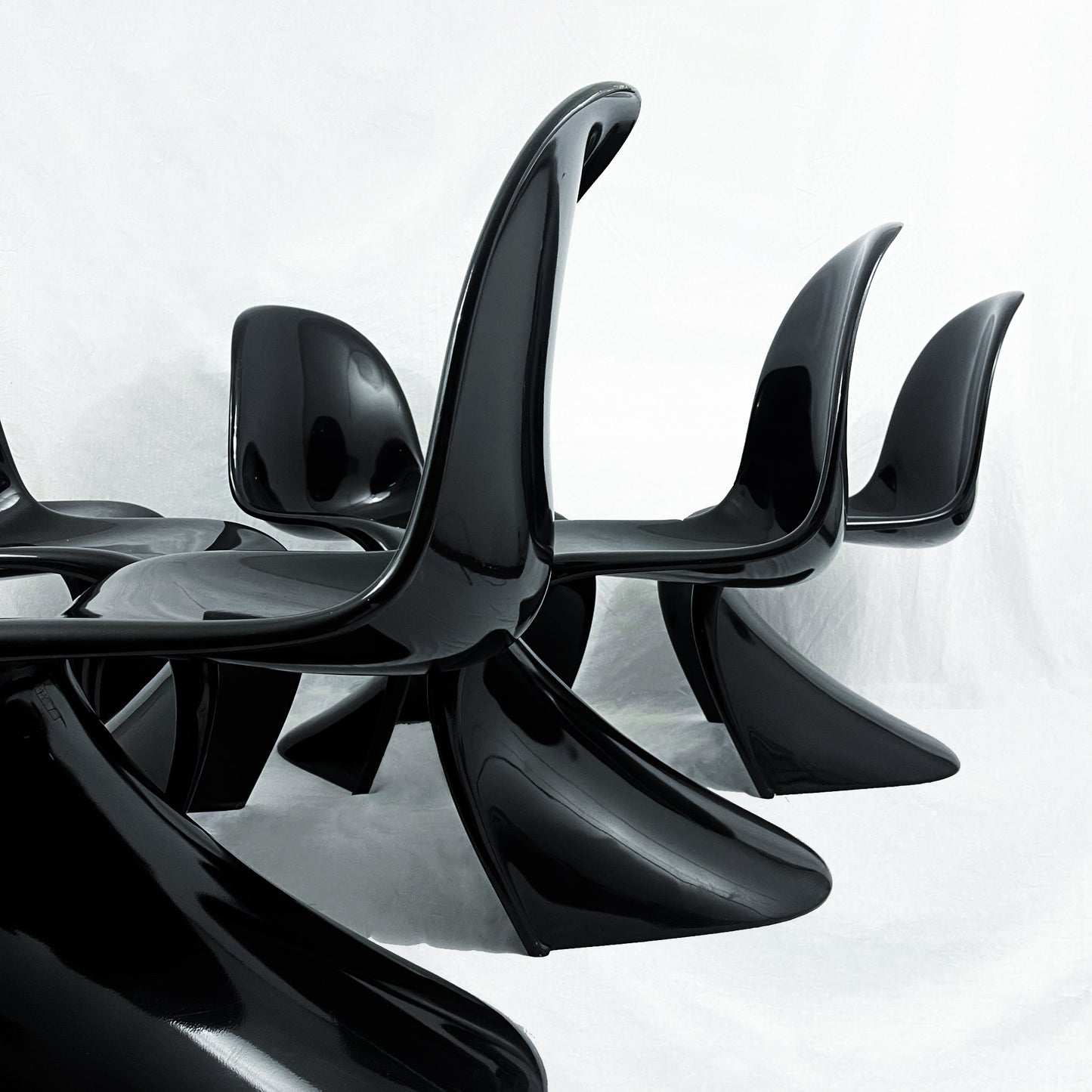 1st edition Verner Panton chairs set, Herman Miller