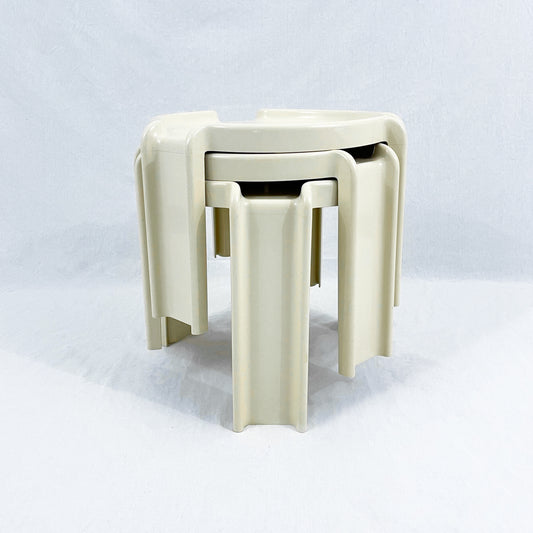 Kartell ‘Model 4905/6/7’ side tables, Giotto Stoppino