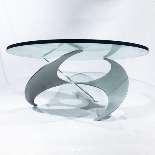 Knut Hesterberg for Ronald Schmitt 'Propeller' table, 1974